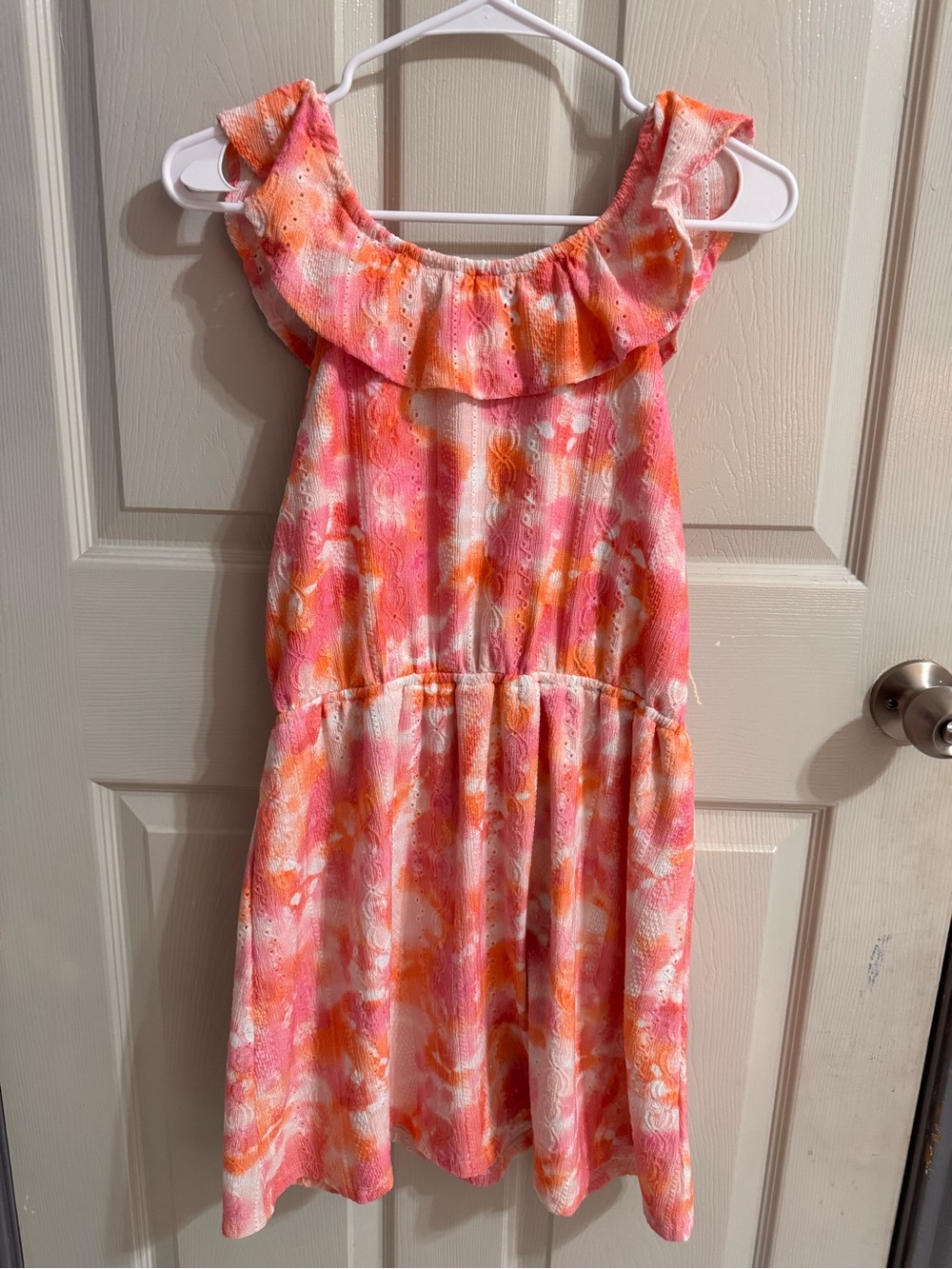 The Children's Place Pink and Orange Ruffled Sundress